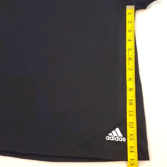 Black adidas Three Stripe Slim Tee - Picture 5 of 6
